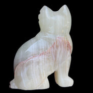Afghan Jade hand-carved Cat 100*50*130mm 845g in sunlight - Rocks and Things Store