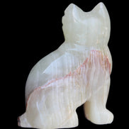Afghan Jade hand-carved Cat 100*50*130mm 845g in sunlight - Rocks and Things Store