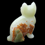 Afghan Jade hand-carved Cat 94*45*130mm 753g in sunlight - Rocks and Things Store