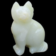 Afghan Jade hand-carved Cat 94*45*130mm 753g in sunlight - Rocks and Things Store