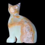 Afghan Jade hand-carved Cat 77*31*105mm 404g in sunlight - Rocks and Things Store