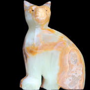 Afghan Jade hand-carved Cat 77*31*105mm 404g in sunlight - Rocks and Things Store