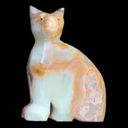 Afghan Jade hand-carved Cat 77*31*105mm 404g in sunlight - Rocks and Things Store