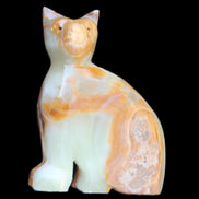 Afghan Jade hand-carved Cat 77*31*105mm 404g in sunlight - Rocks and Things Store