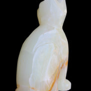 Afghan Jade hand-carved Cat 75*33*108mm 413g in sunlight - Rocks and Things Store