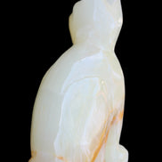 Afghan Jade hand-carved Cat 75*33*108mm 413g in sunlight - Rocks and Things Store