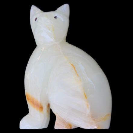 Afghan Jade hand-carved Cat 75*33*108mm 413g in sunlight - Rocks and Things Store