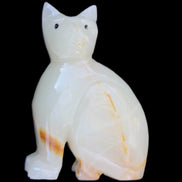 Afghan Jade hand-carved Cat 75*33*108mm 413g in sunlight - Rocks and Things Store