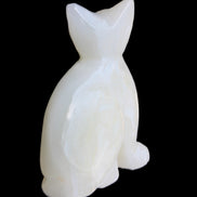 Afghan Jade hand-carved Cat 70*34*102mm 388g in sunlight - Rocks and Things Store