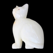 Afghan Jade hand-carved Cat 70*34*102mm 388g in sunlight - Rocks and Things Store