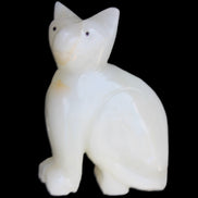 Afghan Jade hand-carved Cat 70*34*102mm 388g in sunlight - Rocks and Things Store