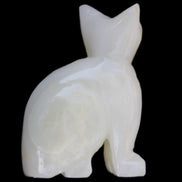 Afghan Jade hand-carved Cat 70*34*102mm 388g in sunlight - Rocks and Things Store