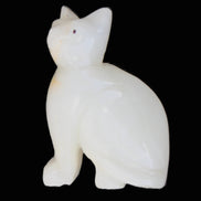 Afghan Jade hand-carved Cat 70*34*102mm 388g in sunlight - Rocks and Things Store