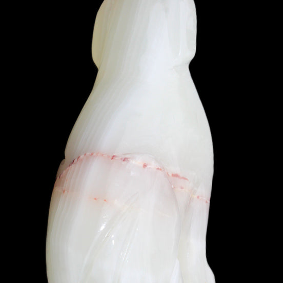 Afghan Jade hand-carved Dog 66*33*105mm 404g in sunlight - Rocks and Things Store