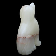 Afghan Jade hand-carved Dog 66*33*105mm 404g in sunlight - Rocks and Things Store