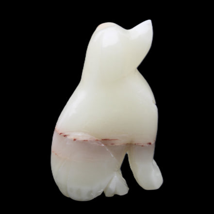 Afghan Jade hand-carved Dog 66*33*105mm 404g in sunlight - Rocks and Things Store