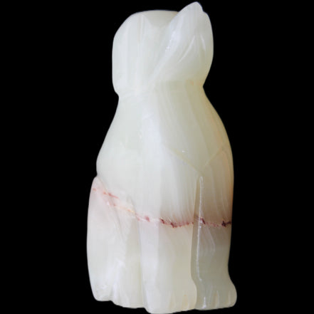 Afghan Jade hand-carved Dog 66*33*105mm 404g in sunlight - Rocks and Things Store