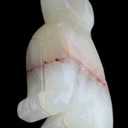 Afghan Jade hand-carved Dog 66*33*105mm 404g in sunlight - Rocks and Things Store