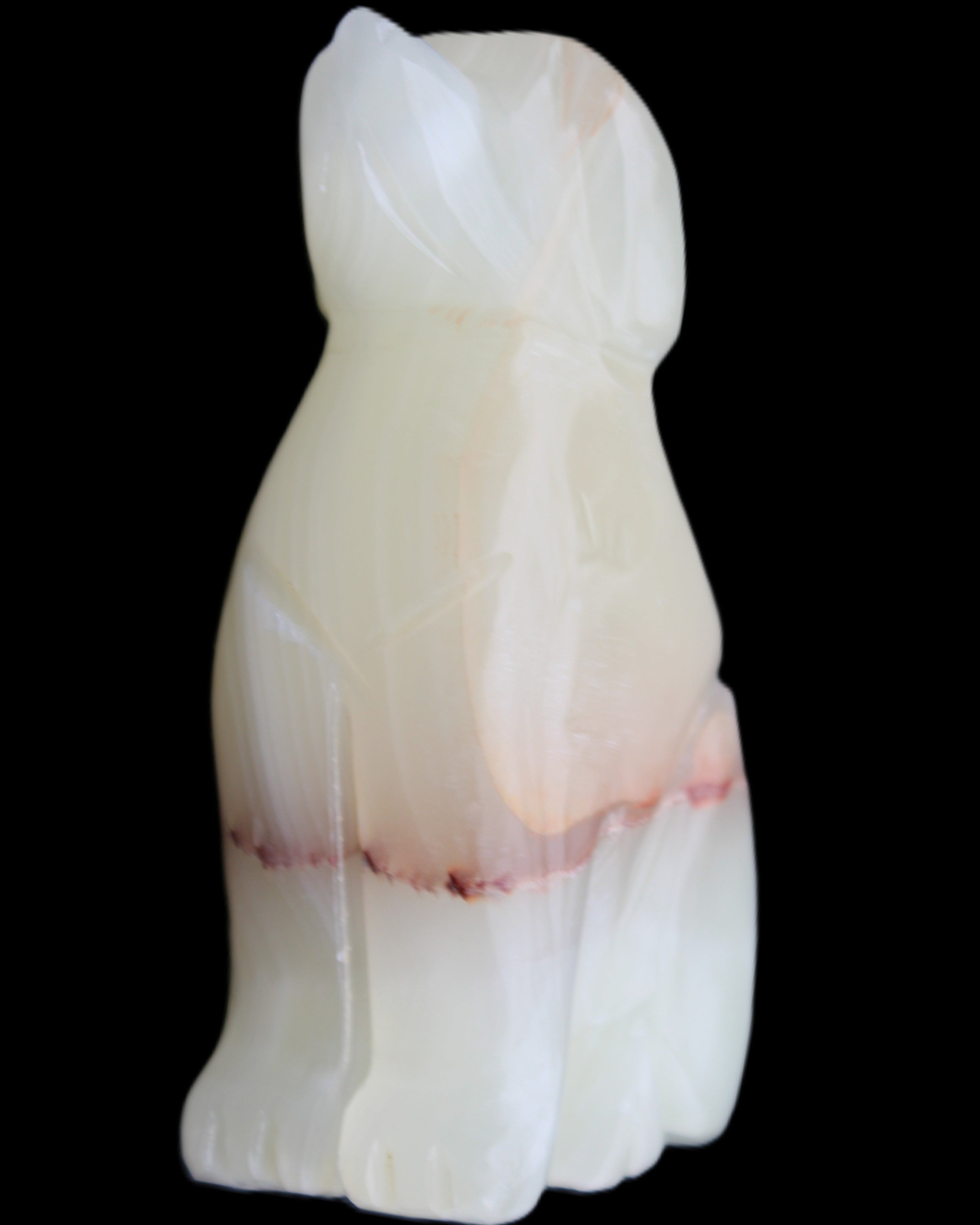 Afghan Jade hand-carved Dog 66*33*105mm 404g in sunlight - Rocks and Things Store
