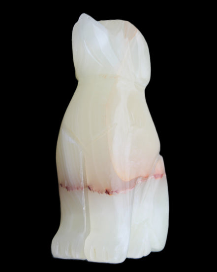 Afghan Jade hand-carved Dog 66*33*105mm 404g in sunlight - Rocks and Things Store