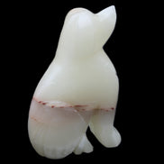 Afghan Jade hand-carved Dog 66*33*105mm 404g in sunlight - Rocks and Things Store