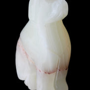 Afghan Jade hand-carved Dog 66*33*105mm 404g in sunlight - Rocks and Things Store