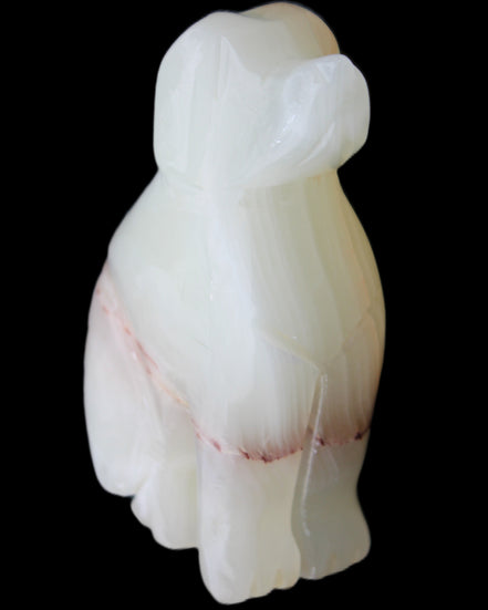 Afghan Jade hand-carved Dog 66*33*105mm 404g in sunlight - Rocks and Things Store