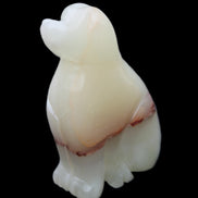 Afghan Jade hand-carved Dog 66*33*105mm 404g in sunlight - Rocks and Things Store