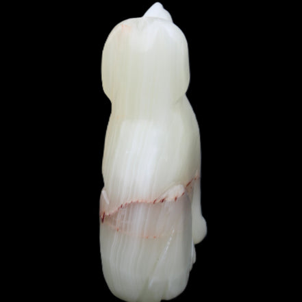 Afghan Jade hand-carved Dog 66*33*105mm 404g in sunlight - Rocks and Things Store