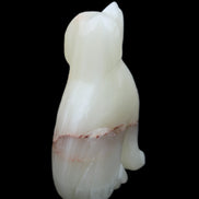 Afghan Jade hand-carved Dog 66*33*105mm 404g in sunlight - Rocks and Things Store