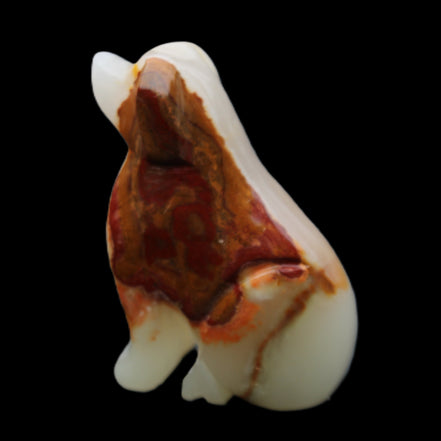 Afghan Jade hand-carved Dog 69*33*105mm 395g in sunlight - Rocks and Things Store