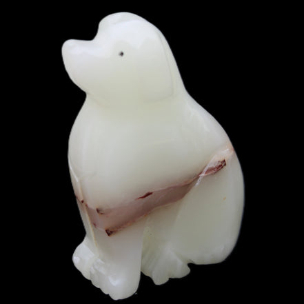 Afghan Jade hand-carved Dog 69*33*105mm 395g in sunlight - Rocks and Things Store