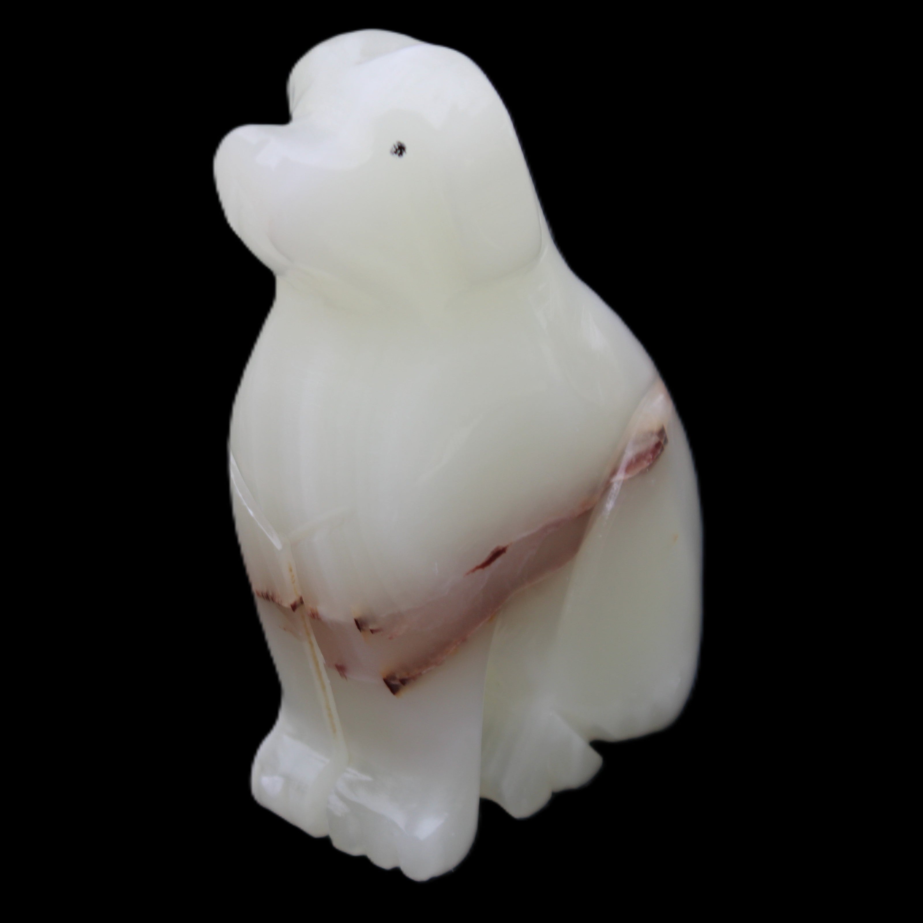 Afghan Jade hand-carved Dog 69*33*105mm 395g in sunlight - Rocks and Things Store