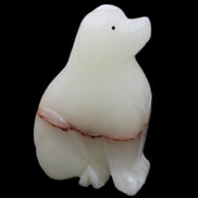 Afghan Jade hand-carved Dog 69*33*105mm 395g in sunlight - Rocks and Things Store