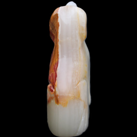 Afghan Jade hand-carved Dog 69*33*105mm 395g in sunlight - Rocks and Things Store