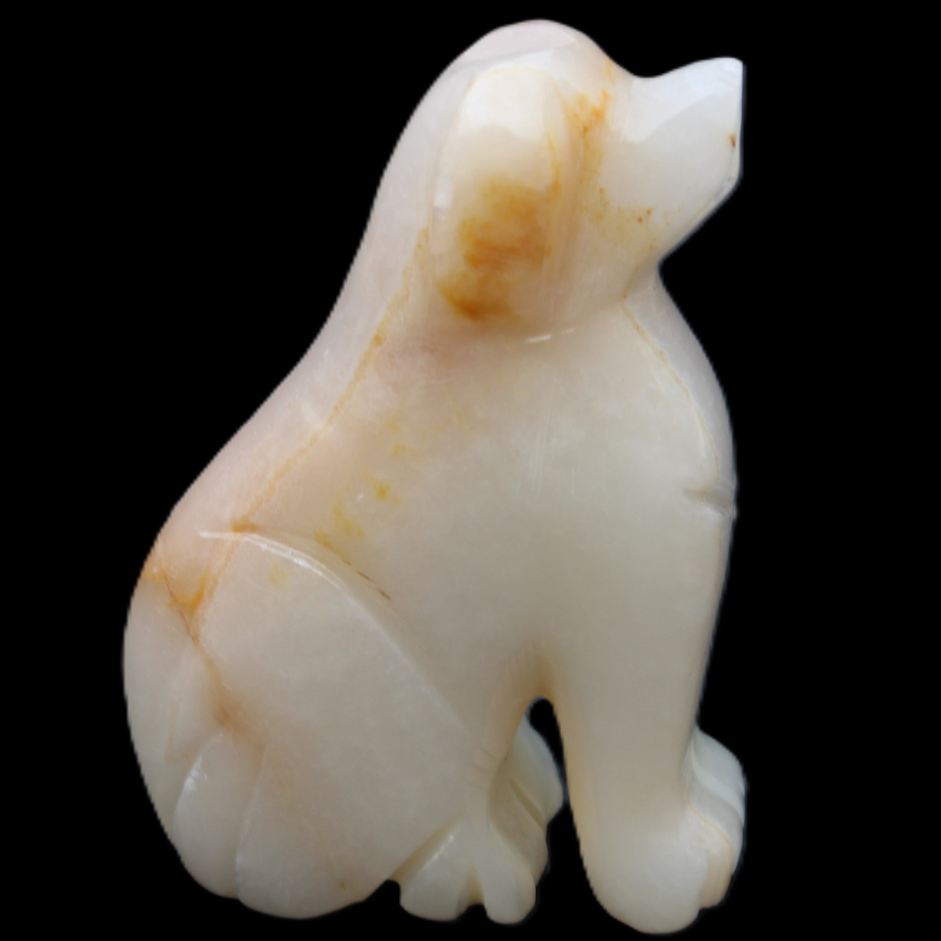 Afghan Jade hand-carved Dog 69*33*105mm 395g in sunlight - Rocks and Things Store