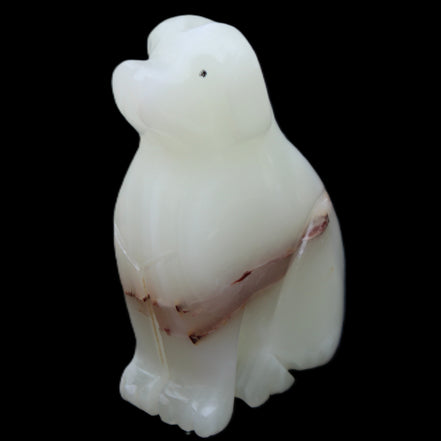 Afghan Jade hand-carved Dog 69*33*105mm 395g in sunlight - Rocks and Things Store