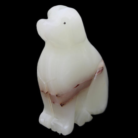 Afghan Jade hand-carved Dog 69*33*105mm 395g in sunlight - Rocks and Things Store