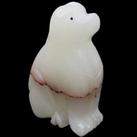 Afghan Jade hand-carved Dog 69*33*105mm 395g in sunlight - Rocks and Things Store