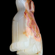 Afghan Jade hand-carved Dog 69*33*105mm 395g in sunlight - Rocks and Things Store