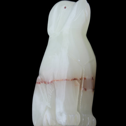 Afghan Jade hand-carved Dog 69*33*105mm 395g in sunlight - Rocks and Things Store
