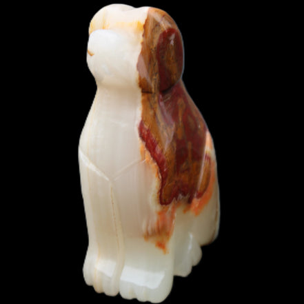Afghan Jade hand-carved Dog 69*33*105mm 395g in sunlight - Rocks and Things Store