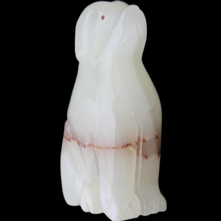 Afghan Jade hand-carved Dog 69*33*105mm 395g in sunlight - Rocks and Things Store