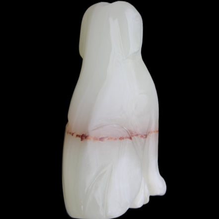 Afghan Jade hand-carved Dog 69*33*105mm 395g in sunlight - Rocks and Things Store