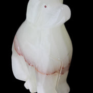 Afghan Jade hand-carved Dog 69*33*105mm 395g in sunlight - Rocks and Things Store