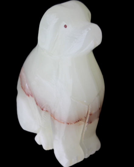 Afghan Jade hand-carved Dog 69*33*105mm 395g in sunlight - Rocks and Things Store