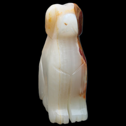Afghan Jade hand-carved Dog 69*33*105mm 395g in sunlight - Rocks and Things Store