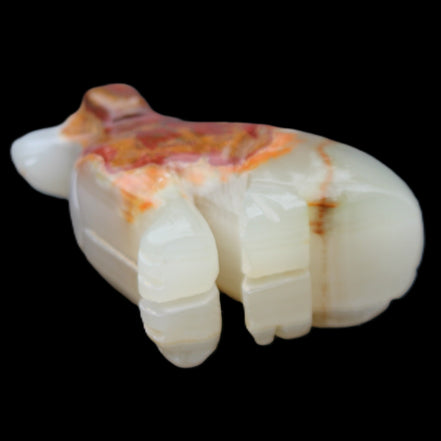 Afghan Jade hand-carved Dog 69*33*105mm 395g in sunlight - Rocks and Things Store