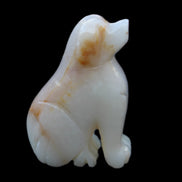 Afghan Jade hand-carved Dog 73*35*106mm 431g in sunlight - Rocks and Things Store