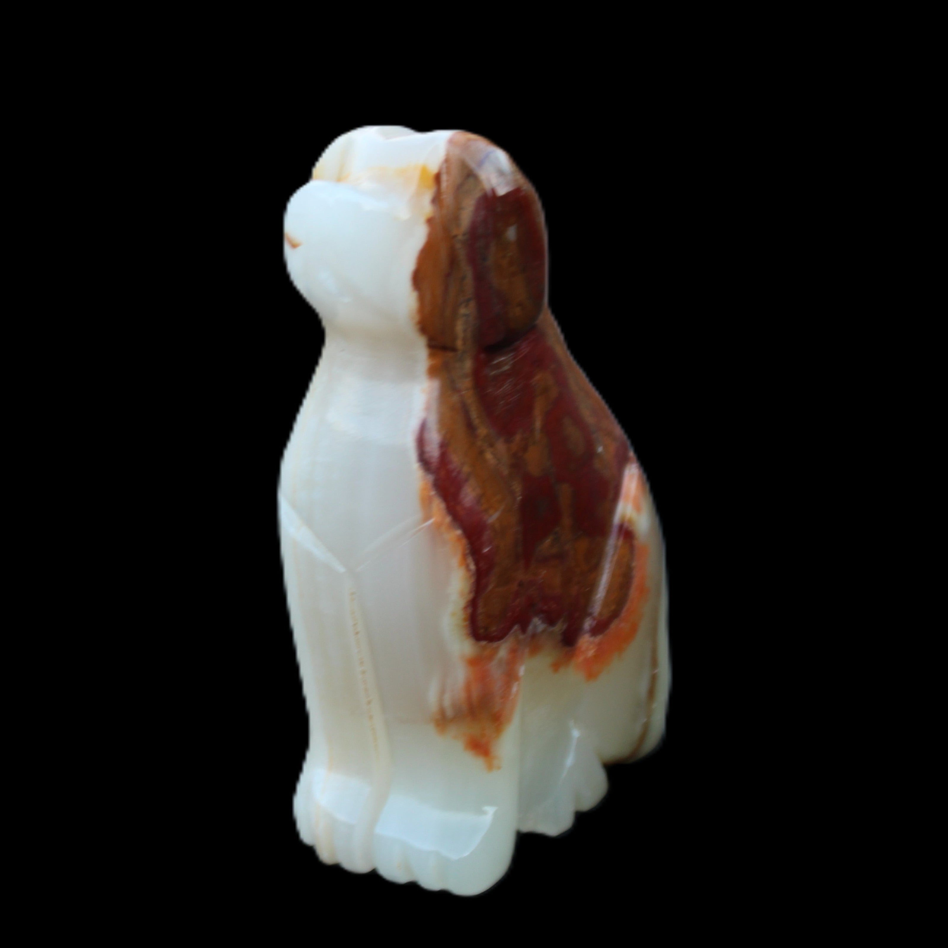 Afghan Jade hand-carved Dog 73*35*106mm 431g in sunlight - Rocks and Things Store